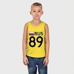 Майка детская хлопок RUS 89, цвет: желтый — фото 2