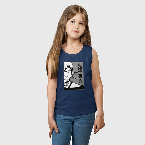 Детская майка Эйкити Онидзука / Тёмно-синий – фото 3