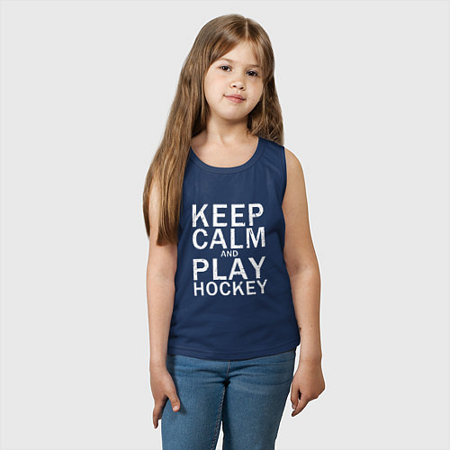 Детская майка K C a Play Hockey / Тёмно-синий – фото 3