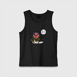 Майка детская хлопок Nero bird, цвет: черный