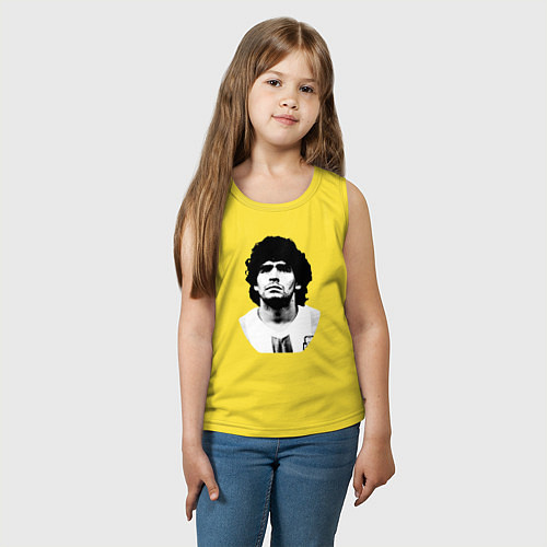 Детская майка Диего Марадона / Желтый – фото 3