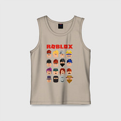 Майка детская хлопок ROBLOX, цвет: миндальный