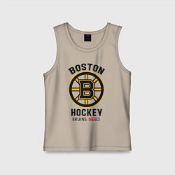 Майка детская хлопок BOSTON BRUINS NHL, цвет: миндальный