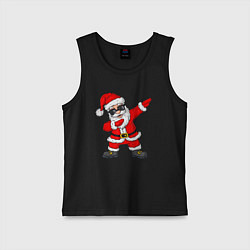 Майка детская хлопок Dabing Santa, цвет: черный