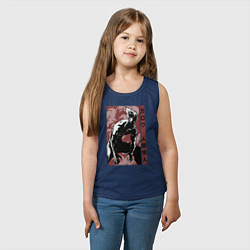 Майка детская хлопок Garou, цвет: тёмно-синий — фото 2