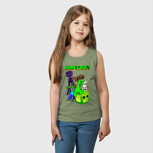 Детская майка Minecraft / Авокадо – фото 3