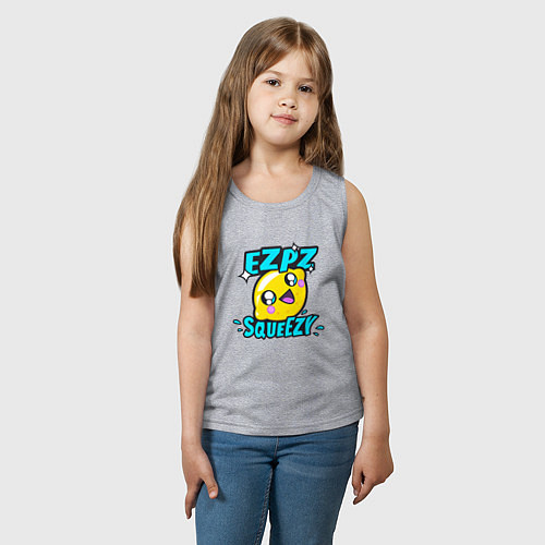 Детская майка Easy Peasy Lemon Squeezy / Меланж – фото 3
