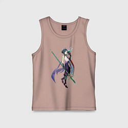 Майка детская хлопок Сяо, цвет: пыльно-розовый