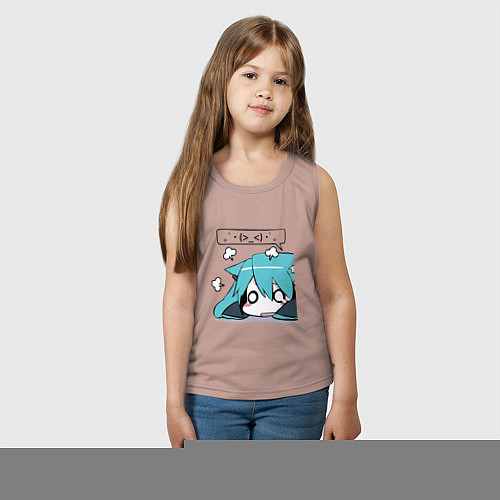 Детская майка Грусть / Пыльно-розовый – фото 3