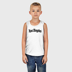 Майка детская хлопок Los Angeles, цвет: белый — фото 2