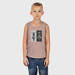 Майка детская хлопок Мотоцикл ретро, цвет: пыльно-розовый — фото 2