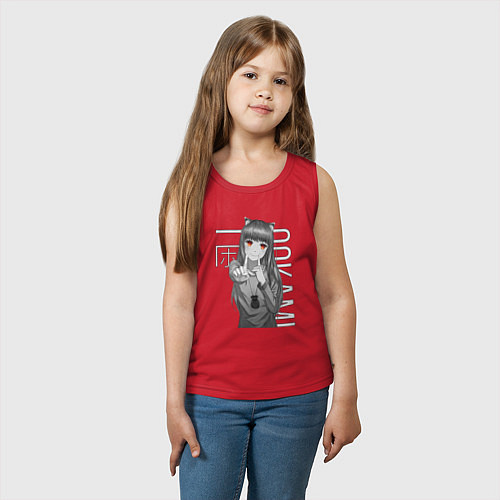 Детская майка Волчица и пряности / Красный – фото 3