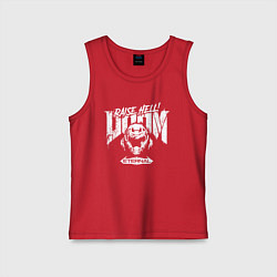 Майка детская хлопок DOOM Eternal, цвет: красный