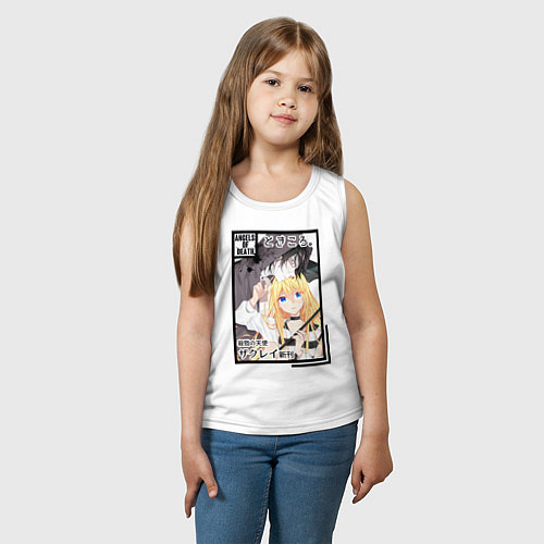 Детская майка Ангел кровопролития / Белый – фото 3