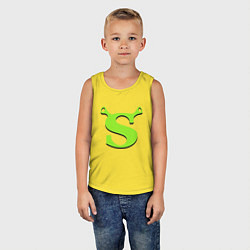 Майка детская хлопок Shrek: Logo S, цвет: желтый — фото 2