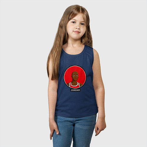 Детская майка Retro Jordan / Тёмно-синий – фото 3