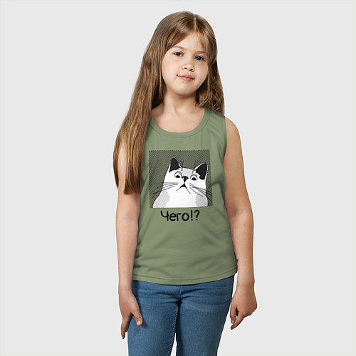 Детская майка Кот Чего? / Авокадо – фото 3