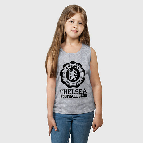 Детская майка Chelsea FC: Emblem / Меланж – фото 3