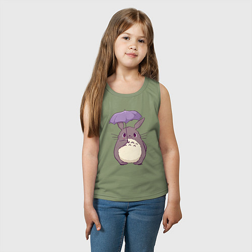 Детская майка Кавайный Тоторо с зонтиком / Авокадо – фото 3