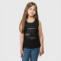 Майка детская хлопок Вы продоёте рыбов, цвет: черный — фото 2