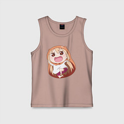 Майка детская хлопок Umaru, цвет: пыльно-розовый