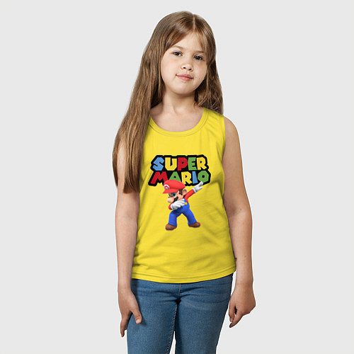 Детская майка Super Mario Dab / Желтый – фото 3
