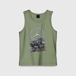 Майка детская хлопок Гелик - лучше всех!, цвет: авокадо