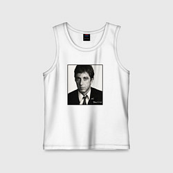 Майка детская хлопок Аль Пачино Al Pacino, цвет: белый