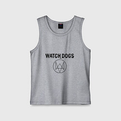 Майка детская хлопок Watch Dogs, цвет: меланж