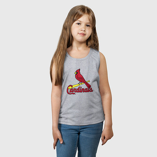 Детская майка St Louis Cardinals - baseball team / Меланж – фото 3