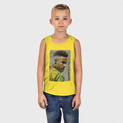 Майка детская хлопок Neymar Junior - Brazil national team, цвет: желтый — фото 2