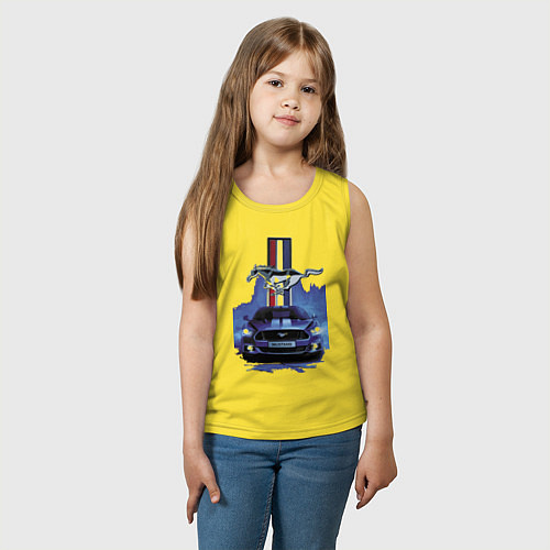 Детская майка Mustang - лучший среди равных! / Желтый – фото 3