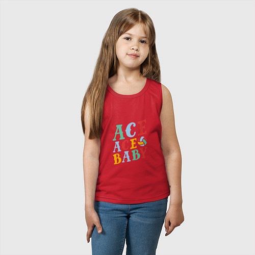 Детская майка Ace Ace Baby / Красный – фото 3