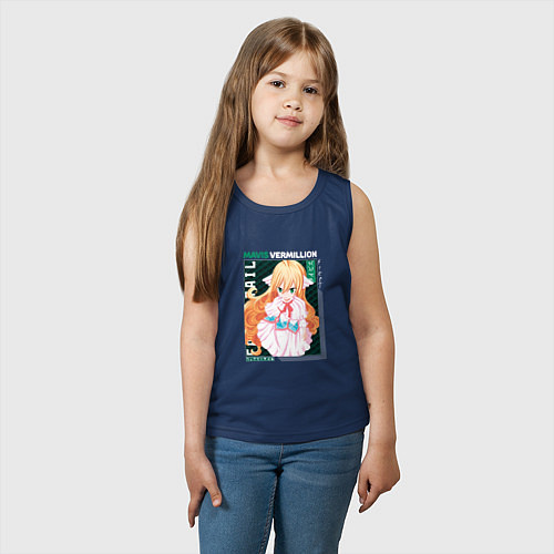 Детская майка Fairy Tail, Мавис Вермиллион / Тёмно-синий – фото 3
