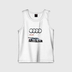 Майка детская хлопок Audi Germany, цвет: белый