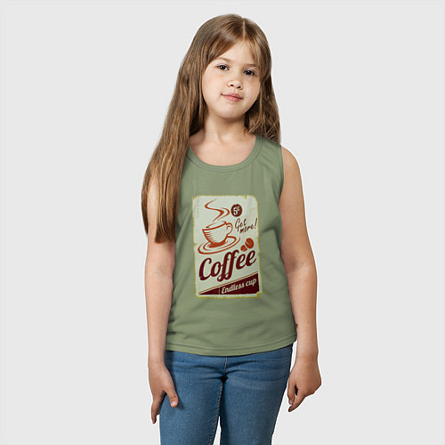 Детская майка Coffee Cup Retro / Авокадо – фото 3