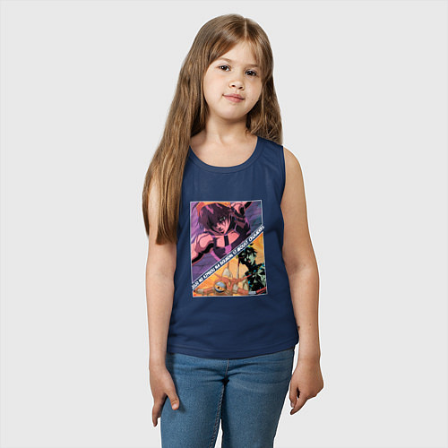 Детская майка Наранча Гирга из ДжоДжо / Тёмно-синий – фото 3