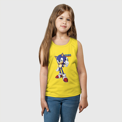 Детская майка Sonic Hedgehog Video game / Желтый – фото 3