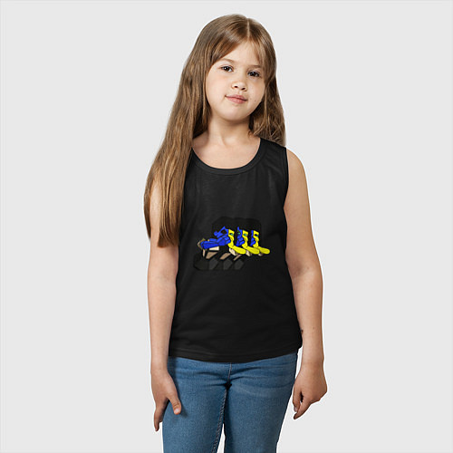 Детская майка Ena vomit / Черный – фото 3