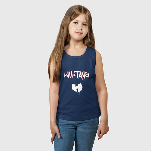 Детская майка Ву-Тэнг Клэн / Тёмно-синий – фото 3