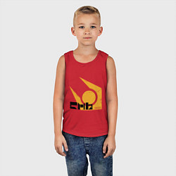 Майка детская хлопок City 17 - half life, цвет: красный — фото 2