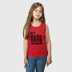 Майка детская хлопок Joy Division - rock, цвет: красный — фото 2