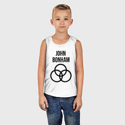 Майка детская хлопок John Bonham - Led Zeppelin - legend, цвет: белый — фото 2