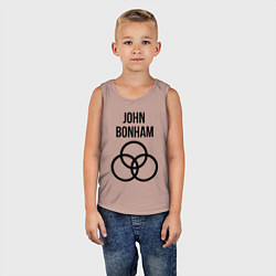Майка детская хлопок John Bonham - Led Zeppelin - legend, цвет: пыльно-розовый — фото 2