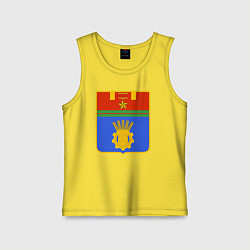 Майка детская хлопок Герб Волгограда, цвет: желтый