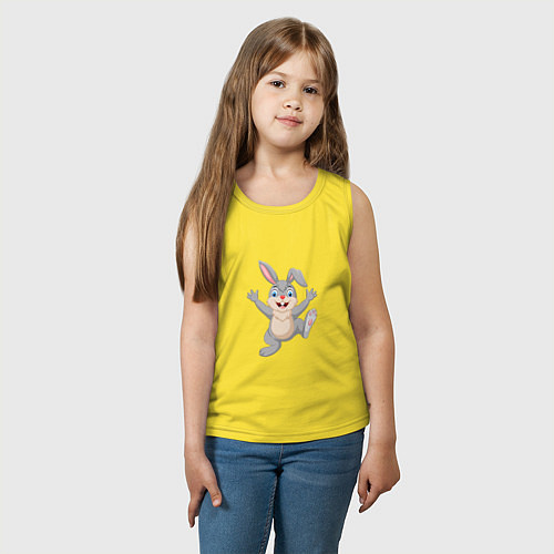 Детская майка Running Rabbit / Желтый – фото 3