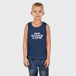Майка детская хлопок No Guns Life лого, цвет: тёмно-синий — фото 2