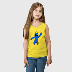 Майка детская хлопок Роблокс: Синий, цвет: желтый — фото 2