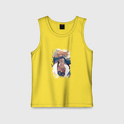 Майка детская хлопок Айз Валленштайн арт, цвет: желтый
