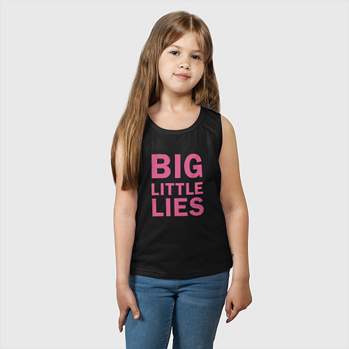 Детская майка Big Little Lies logo / Черный – фото 3